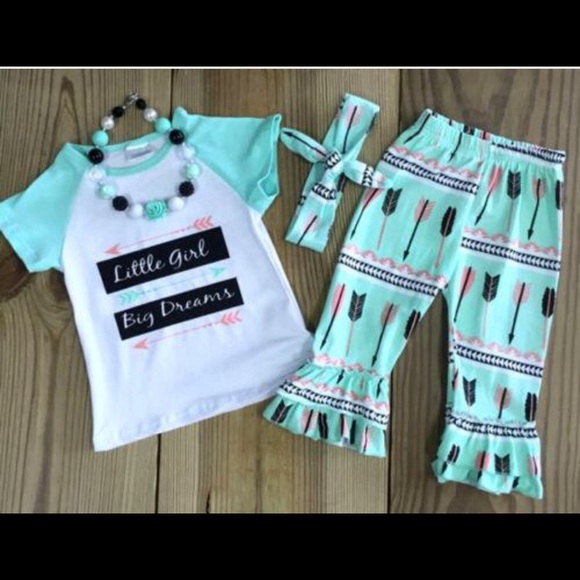 Other - 🆕Little Girl, Big Dream Set. 3 piece outfit.